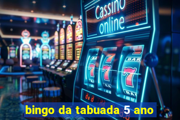 bingo da tabuada 5 ano